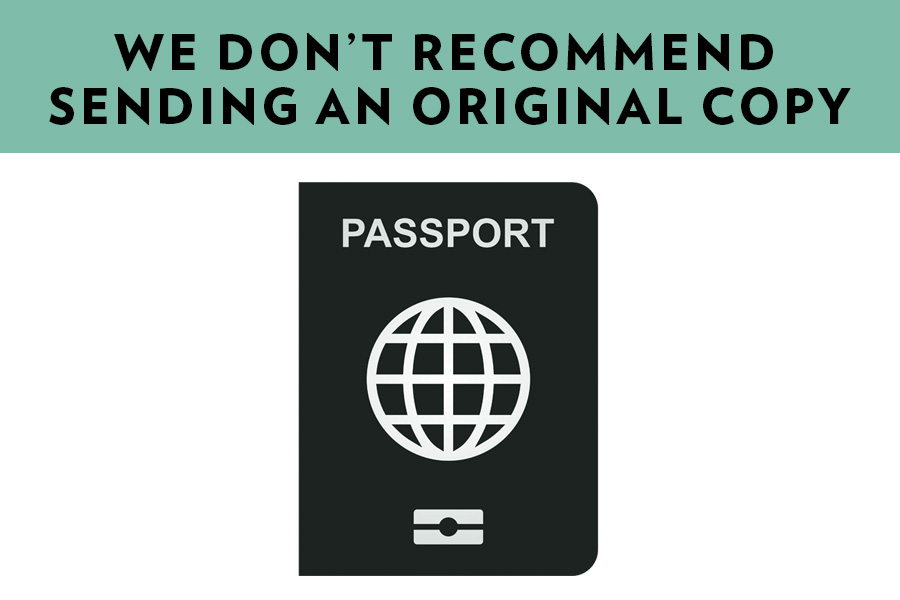 We do not recommended We do not recommend sending an original copy